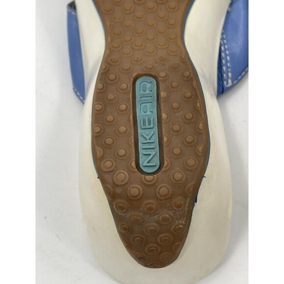 Cole Haan Blue‎ Silver And White Sole NikeAir Wedge Buckle Size 7.5 D21967 - Picture 9 of 15
